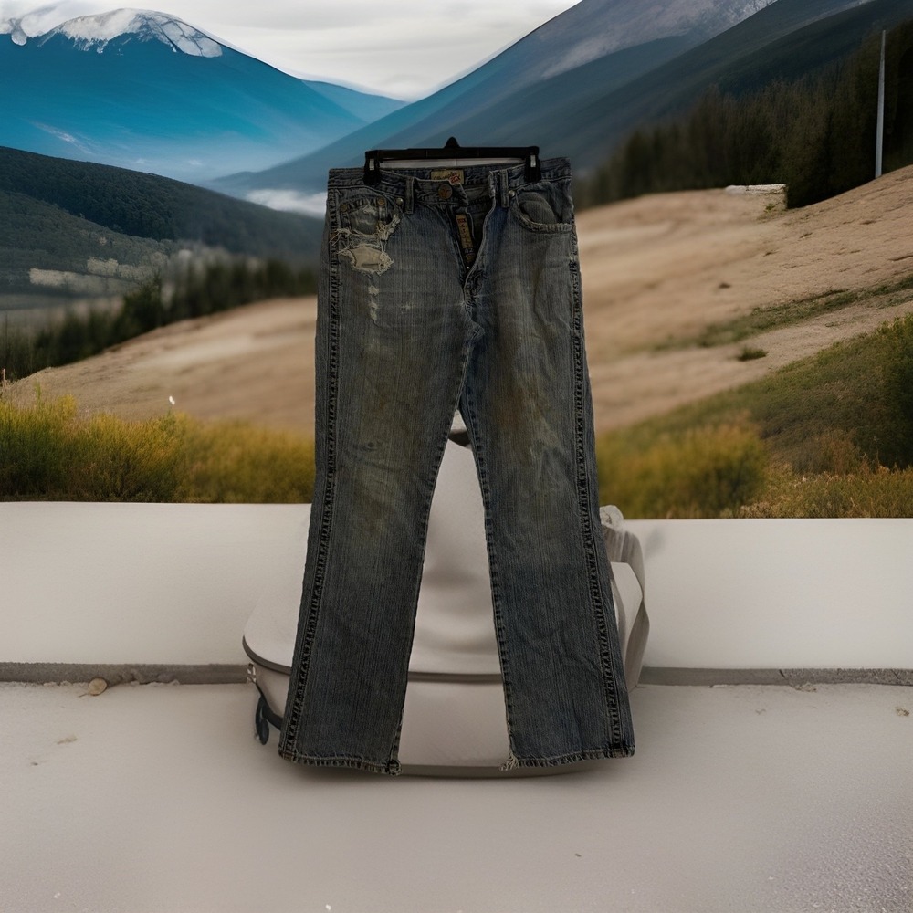 Thrashed Wrangler 20X Men's Jeans 31x34 42 Vintage Distressed Ripped 42MWXST